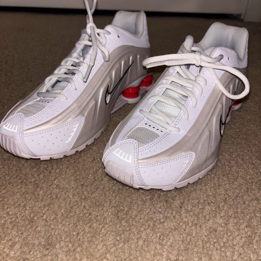 Nike White and Gray Athletic Shoes